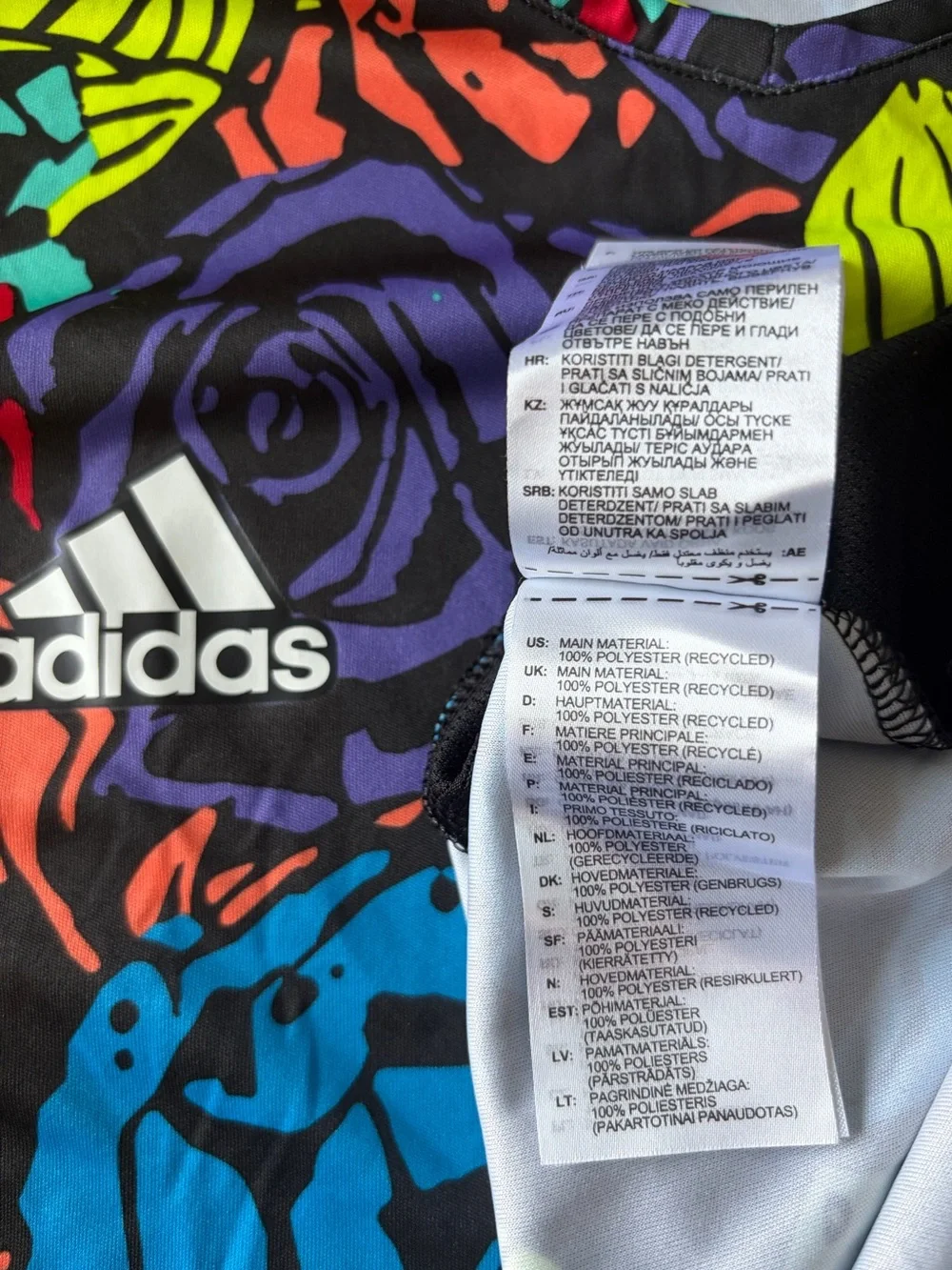 Adidas TIRO Floral Multi Color Jersey, Size: Small